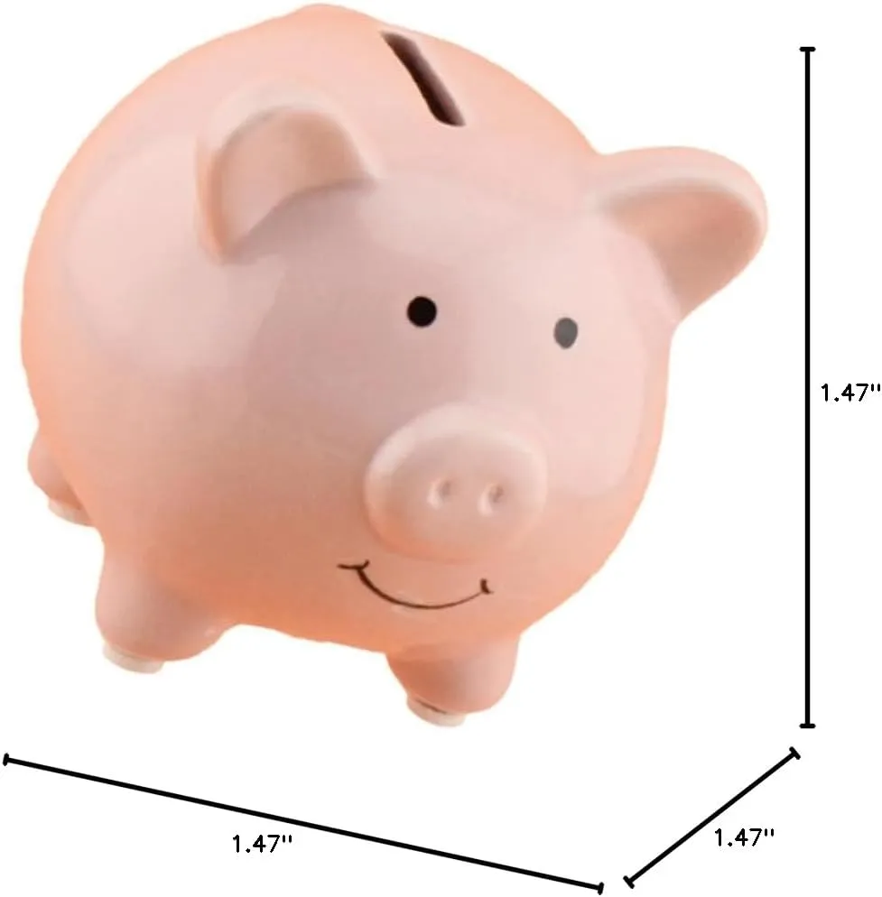 2 Pieces Small Containers Pig Money Box Girl Teenager Miniature Piggy Bank for Kids Bank Money Container Diner Piggy Bank Container Baby