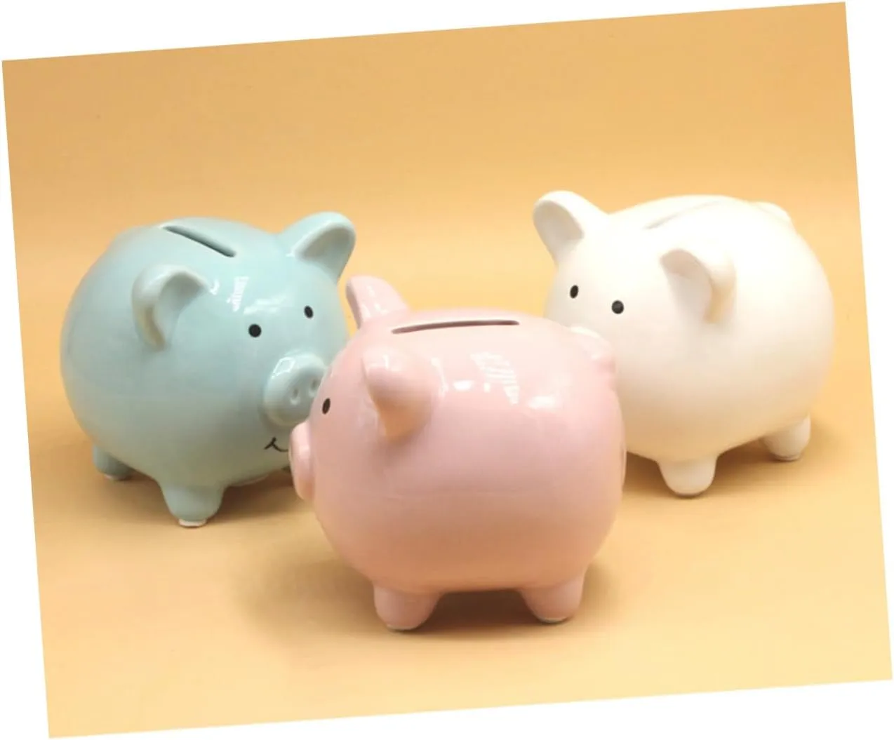 2 Pieces Small Containers Pig Money Box Girl Teenager Miniature Piggy Bank for Kids Bank Money Container Diner Piggy Bank Container Baby