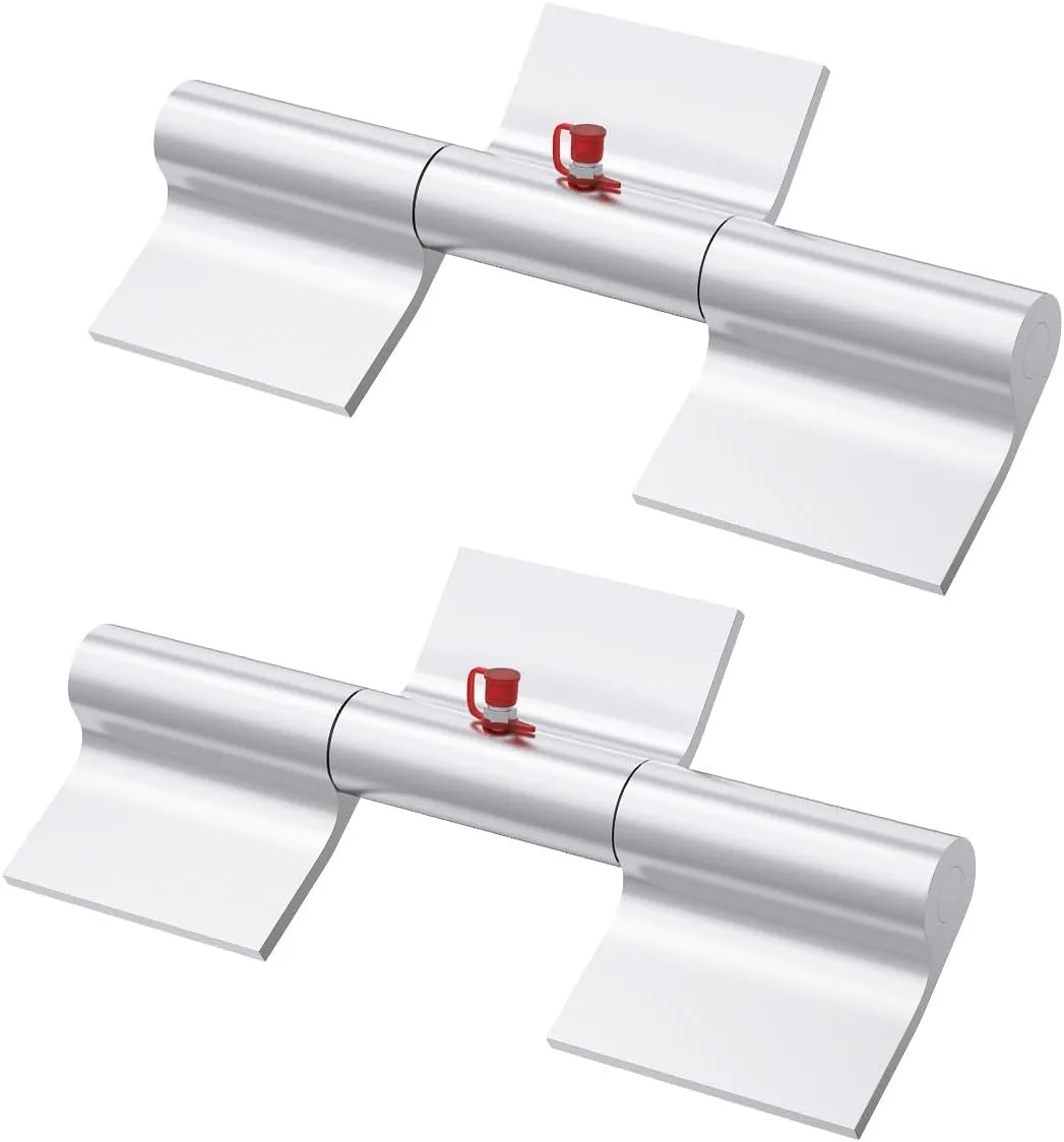 2pcs 9 Inch Aluminum Greaseable Weld on Door Hinges Ramp Gate Replacement Part for Trailer Truck