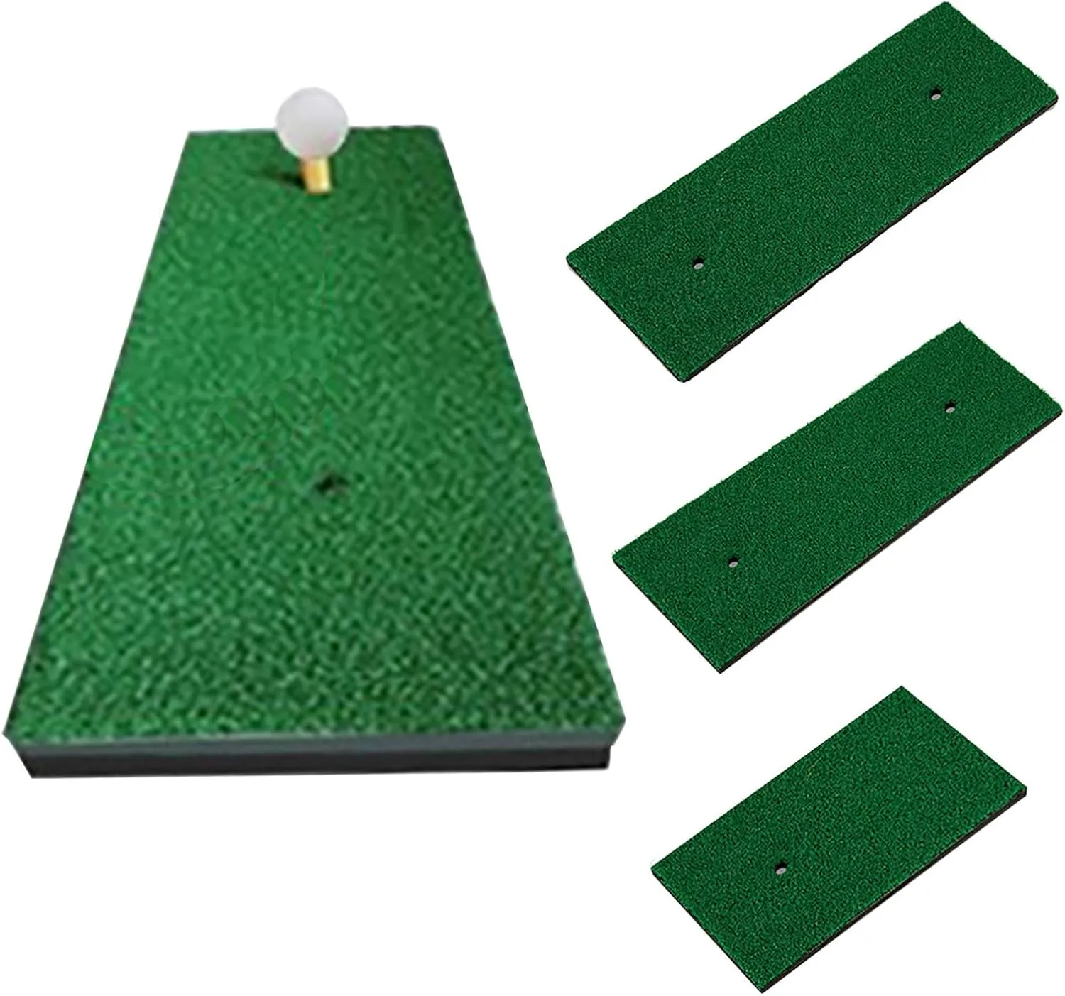 3D Anti-Shock Golf Practice Mat - Nylon Mini Strike Trainer - Ideal for Home Garden Office Swing Improvement