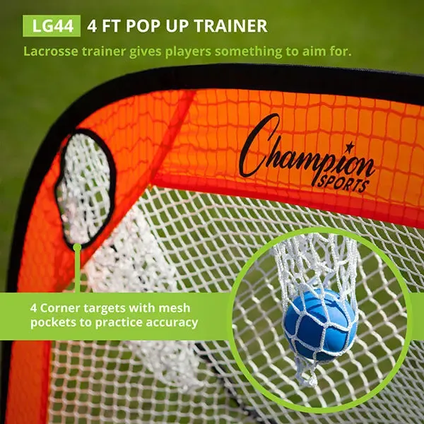 4 FT LACROSSE POP-UP TARGET TRAINER