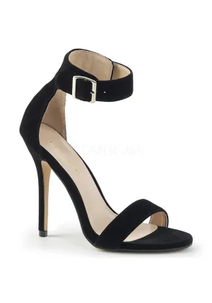 5" Heel, Closed Back Sandal w/ Buckled Ankle Strap