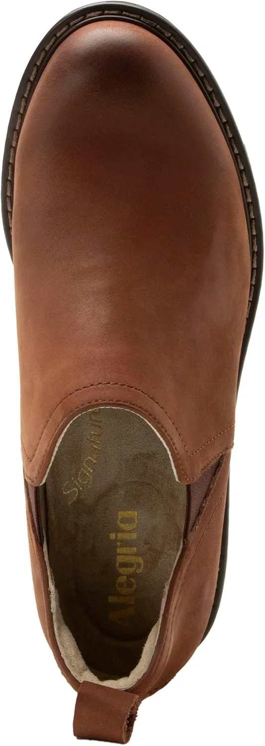 Alegria Womens Merle Slip On Leather Comfort Flat Heel Shoe