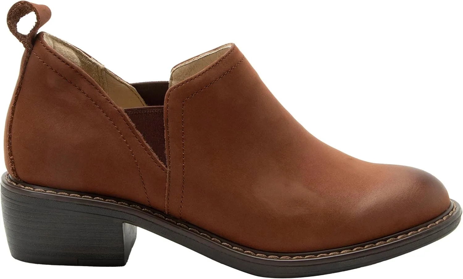 Alegria Womens Merle Slip On Leather Comfort Flat Heel Shoe