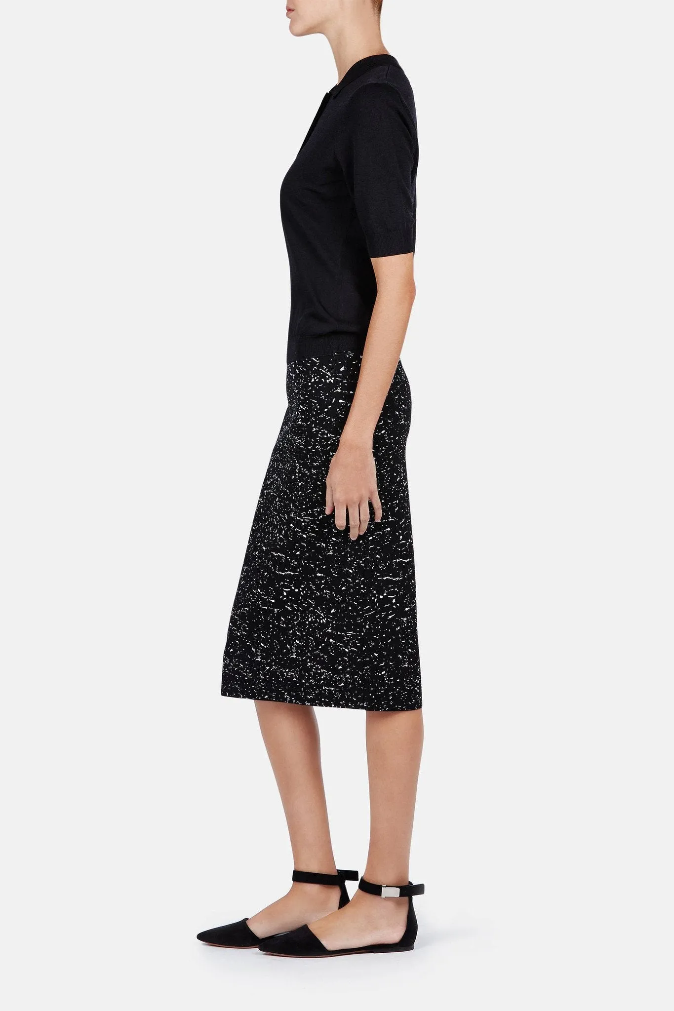 Ankle Strap Flat - Black