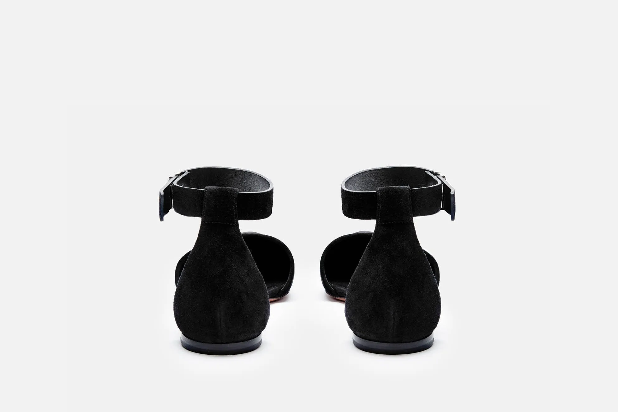 Ankle Strap Flat - Black