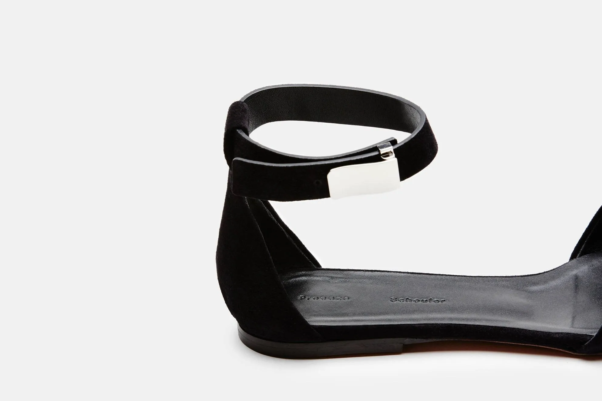 Ankle Strap Flat - Black