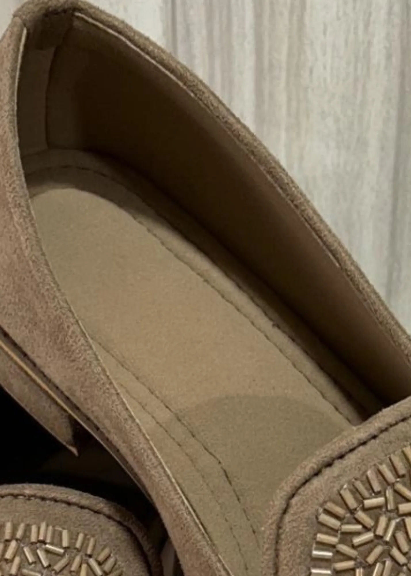 ANTIQUE GOLDEN SUEDE SHOES FOR MEN