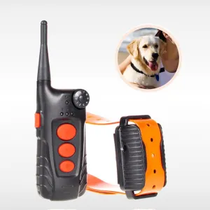 AT-918C-1 Updated & Submersible Dog Training Shock Collar Rechargeable Dog Collar with 600 Yards Remote Range Electric Anti bark Collar(for 1 Dog)