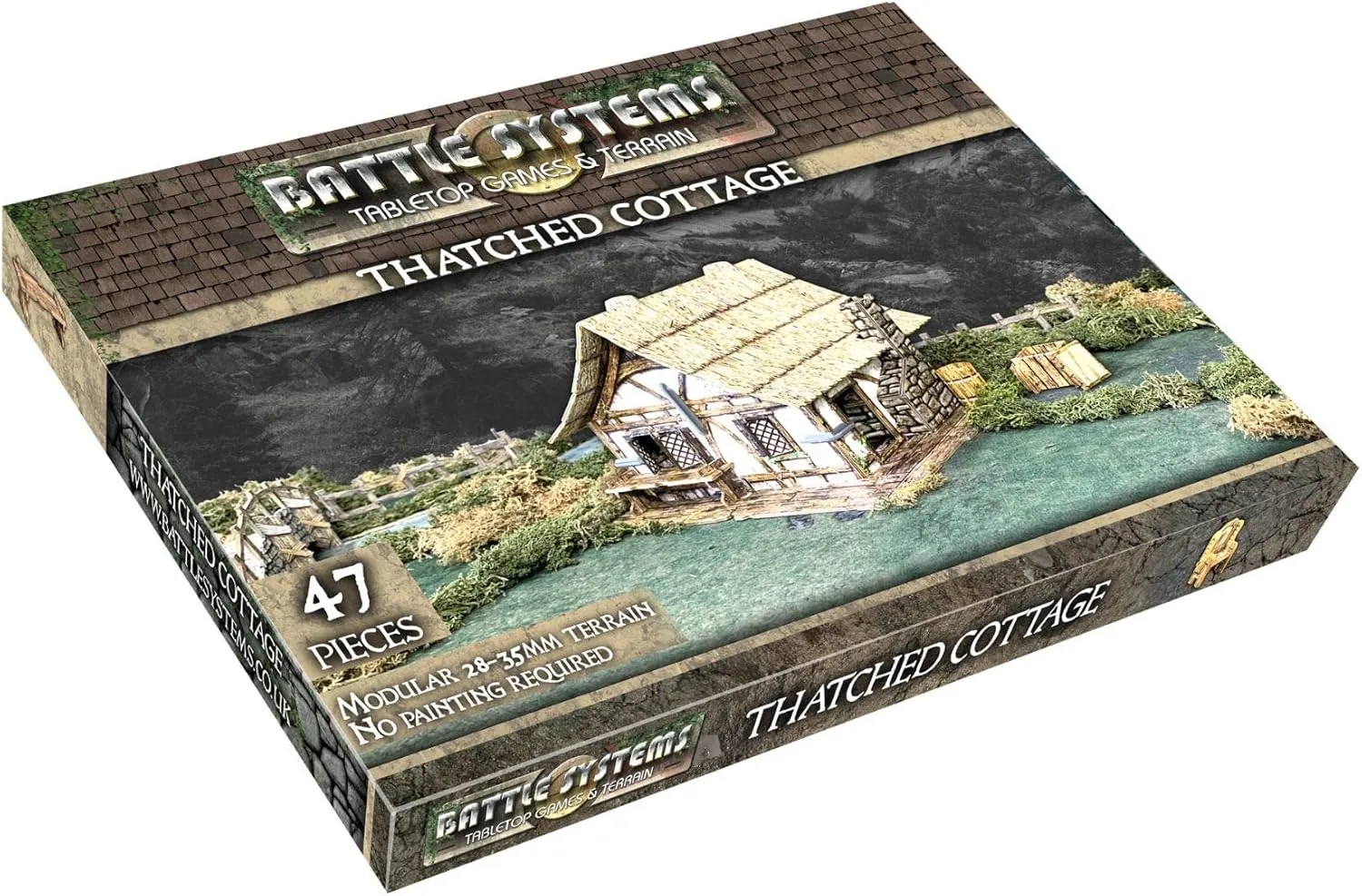 Battle Systems Fantasy Terrain Thatched Cottage - 28-35mm DND D&D RPG Wargames Historical/Fantasy Card Scenery