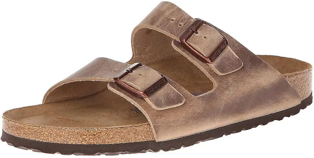Birkenstock Unisex Arizona SFB Tobacco Oiled Leather Sandals - 36 M EU / 5-5.5 B(M) US