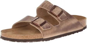 Birkenstock Unisex Arizona SFB Tobacco Oiled Leather Sandals - 36 M EU / 5-5.5 B(M) US