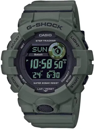 Casio Men's G-Shock Digital Power Trainer Connected Green Resin Watch GBD800UC-3