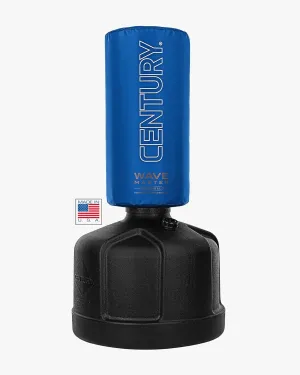 Century Original Wavemaster | Blue Freestanding Punching Bag with Base | Boxing Training Equipment | Punching Bag Stand Adult | Freestanding Kickboxing and MMA Trainer | Adjustable Height 47" to 68"
