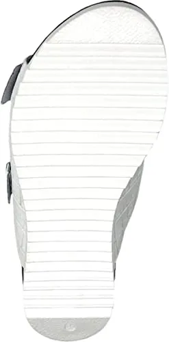 CHARLES DAVID Lonnie Women's Faux Leather Footbed Sandals White Size 38