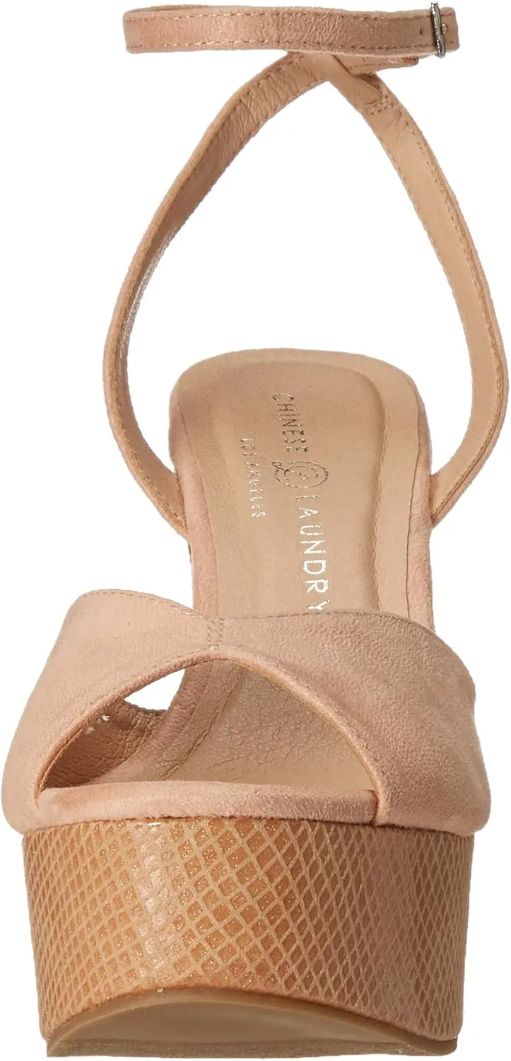 Chinese Laundry Women's Ankle Strap, Platform Wedge Sandal