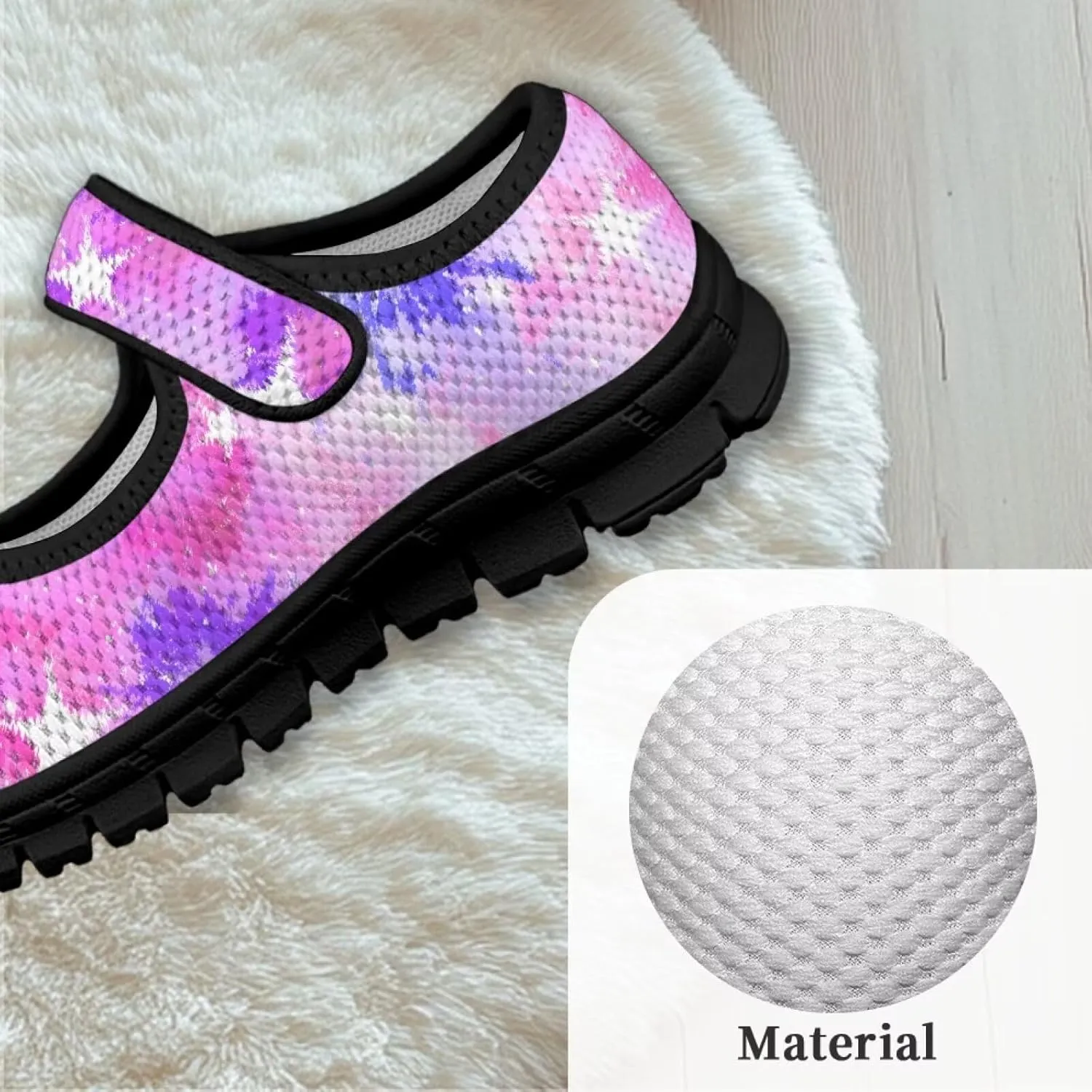 Comfortable Slip-On Sneaker for Girls,Girls'Mary Jane Shoes for Party,Cartoon Walking Flat Shoes for Daily Wear