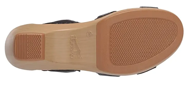 Dansko Black Karmen Burnished Calf Ladies Sandals KARMEN-BLACK