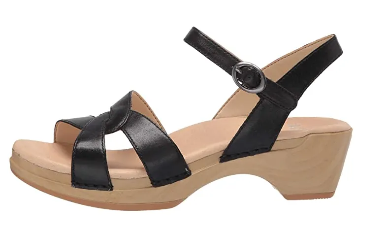 Dansko Black Karmen Burnished Calf Ladies Sandals KARMEN-BLACK