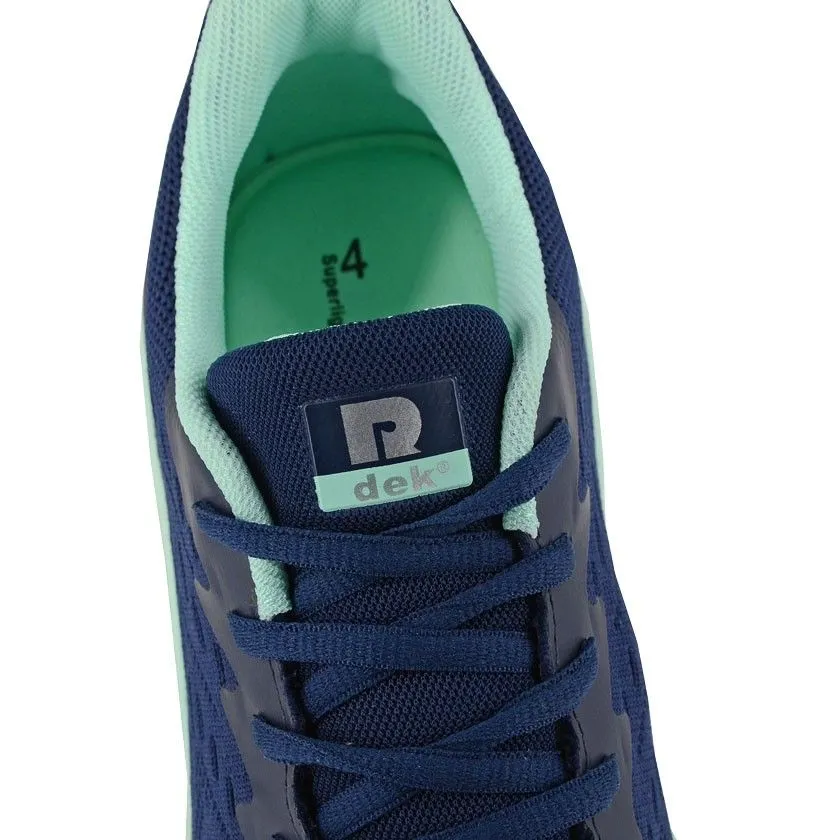 DEK Heron Women's 5 Eye Lace Up Superlight Trainer Navy