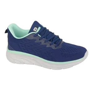 DEK Heron Women's 5 Eye Lace Up Superlight Trainer Navy