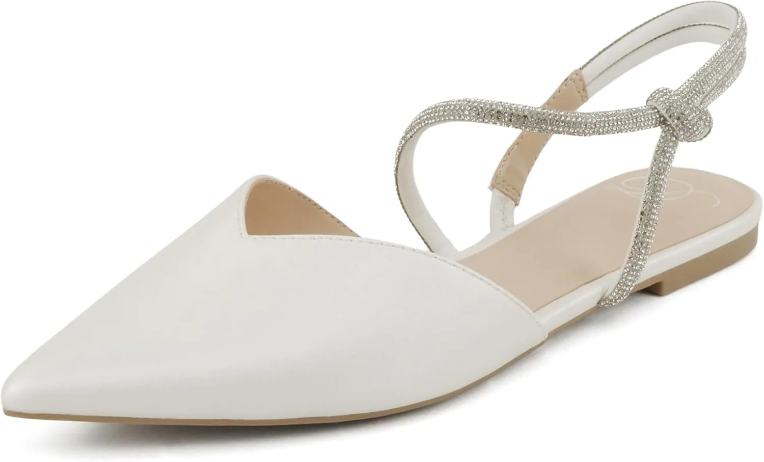 Delicious Victoria ~ Women Pointed Toe Slingback Flat Bridal Dress Pumps