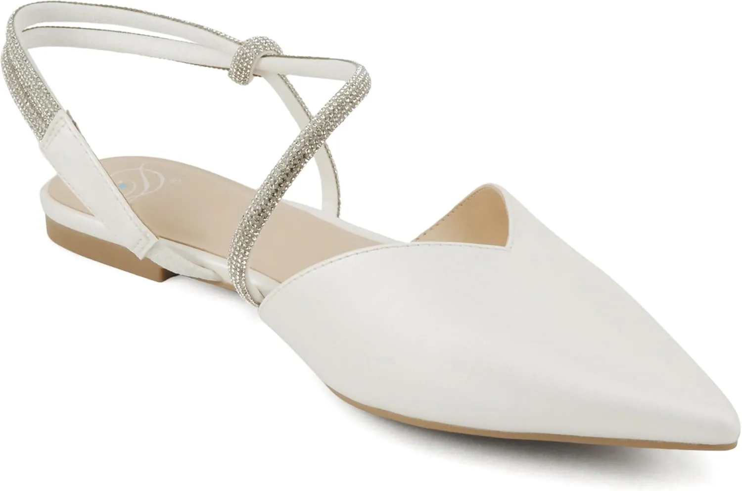 Delicious Victoria ~ Women Pointed Toe Slingback Flat Bridal Dress Pumps