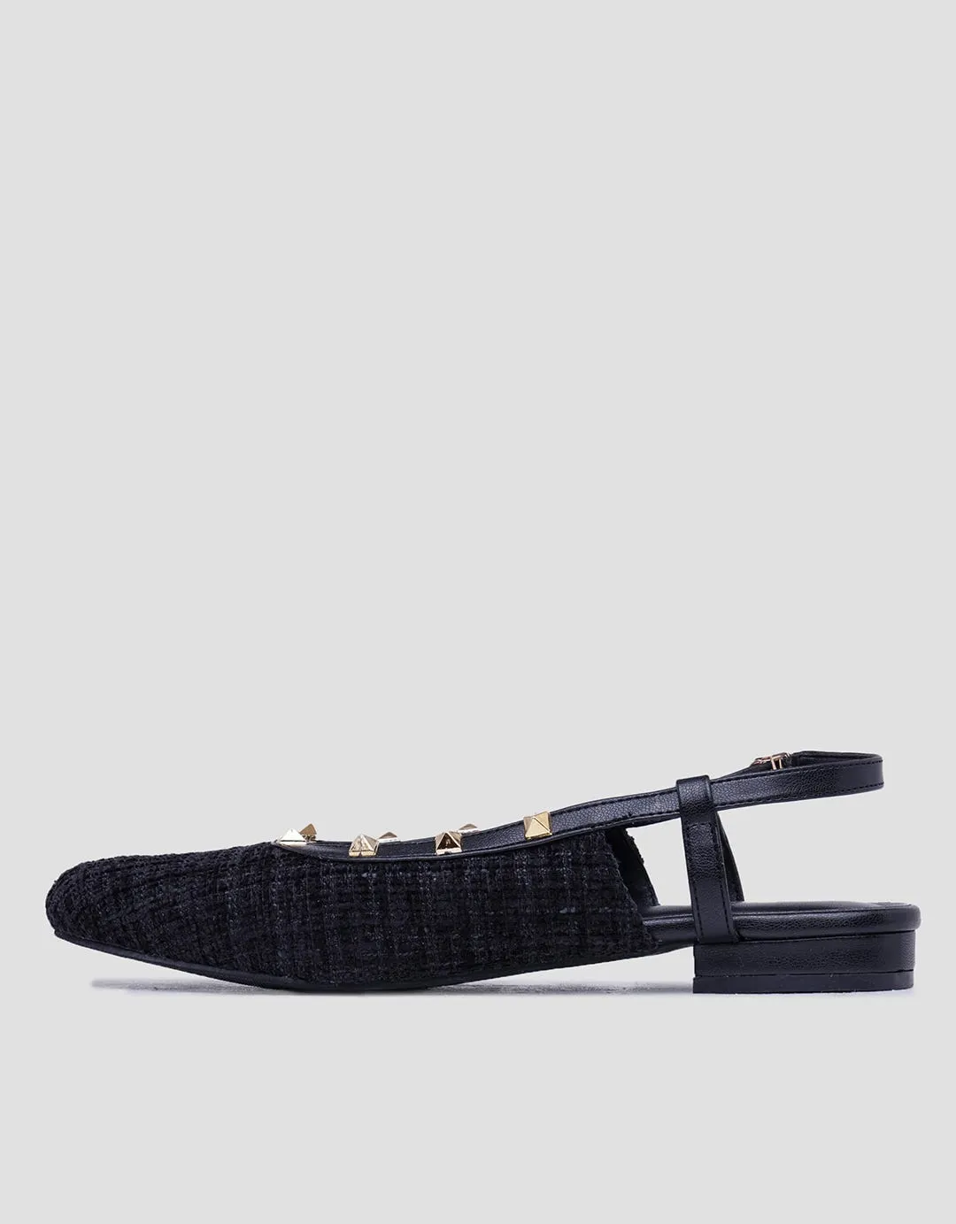 Details Texture Sepatu Slingback Wanita