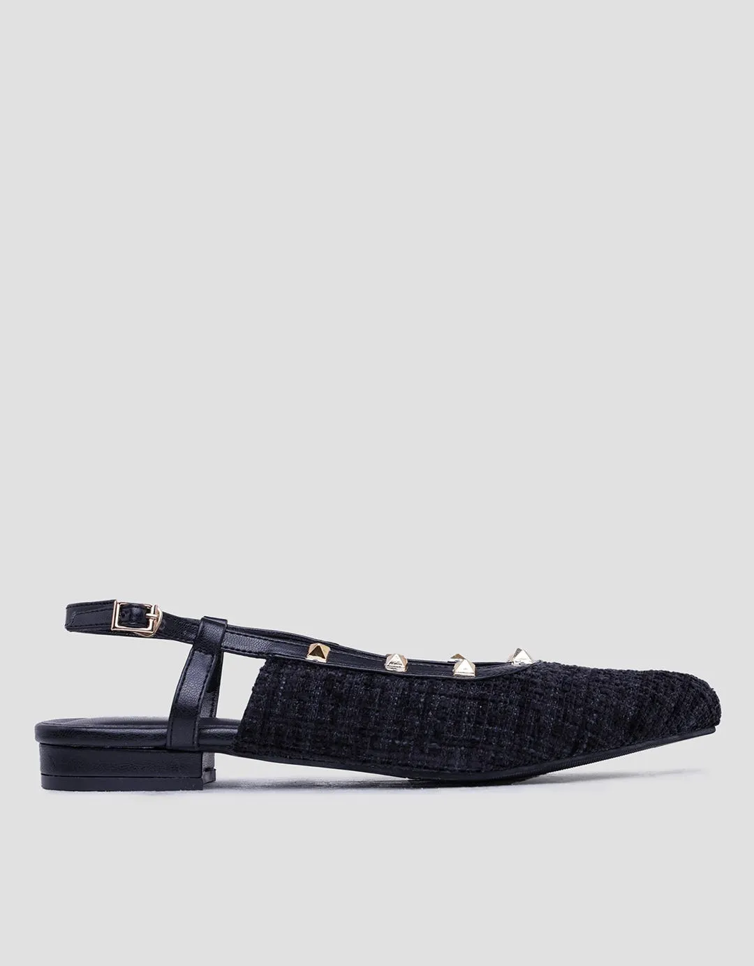 Details Texture Sepatu Slingback Wanita