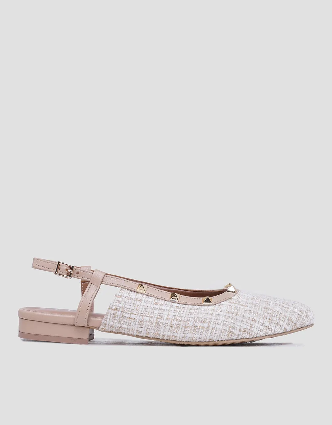 Details Texture Sepatu Slingback Wanita