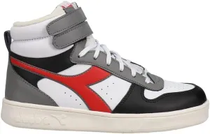 Diadora Kids Boys Magic Basket Mid High Sneakers Shoes Casual - Black, White