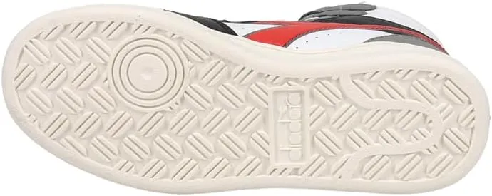 Diadora Kids Boys Magic Basket Mid High Sneakers Shoes Casual - Black, White