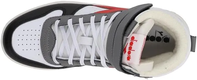 Diadora Kids Boys Magic Basket Mid High Sneakers Shoes Casual - Black, White