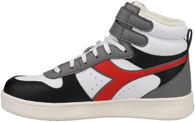 Diadora Kids Boys Magic Basket Mid High Sneakers Shoes Casual - Black, White