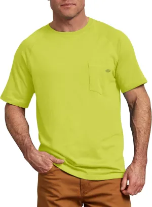 Dickies Men's Short Sleeve Performance Cooling Tee Shirt, Wild Lime, M