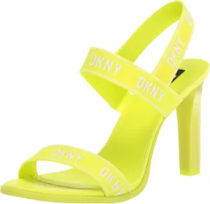 DKNY Women's Logo Slingback Open Toe Heel Heeled Sandal