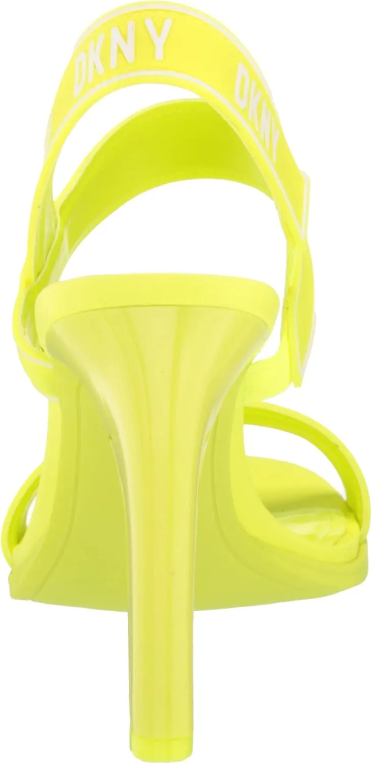 DKNY Women's Logo Slingback Open Toe Heel Heeled Sandal