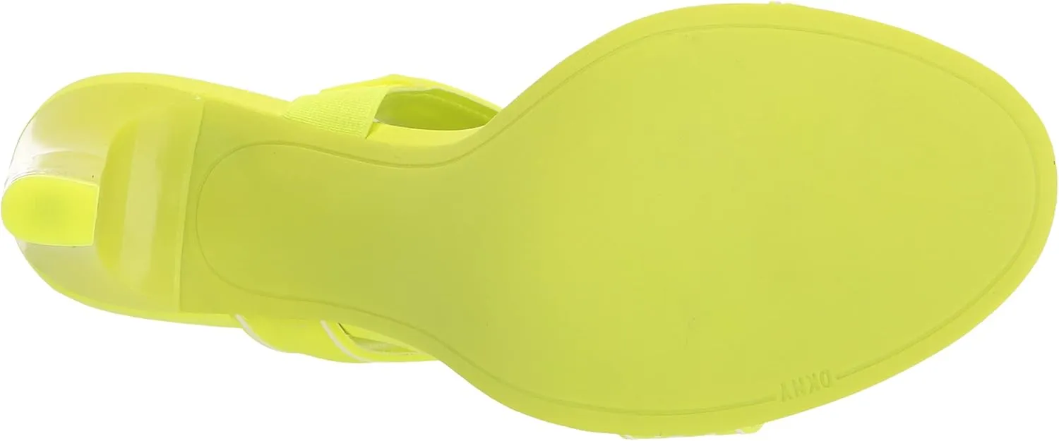 DKNY Women's Logo Slingback Open Toe Heel Heeled Sandal
