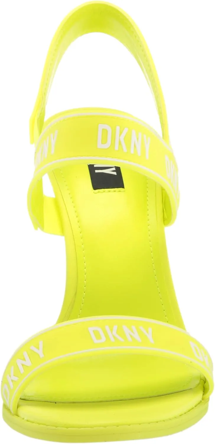 DKNY Women's Logo Slingback Open Toe Heel Heeled Sandal