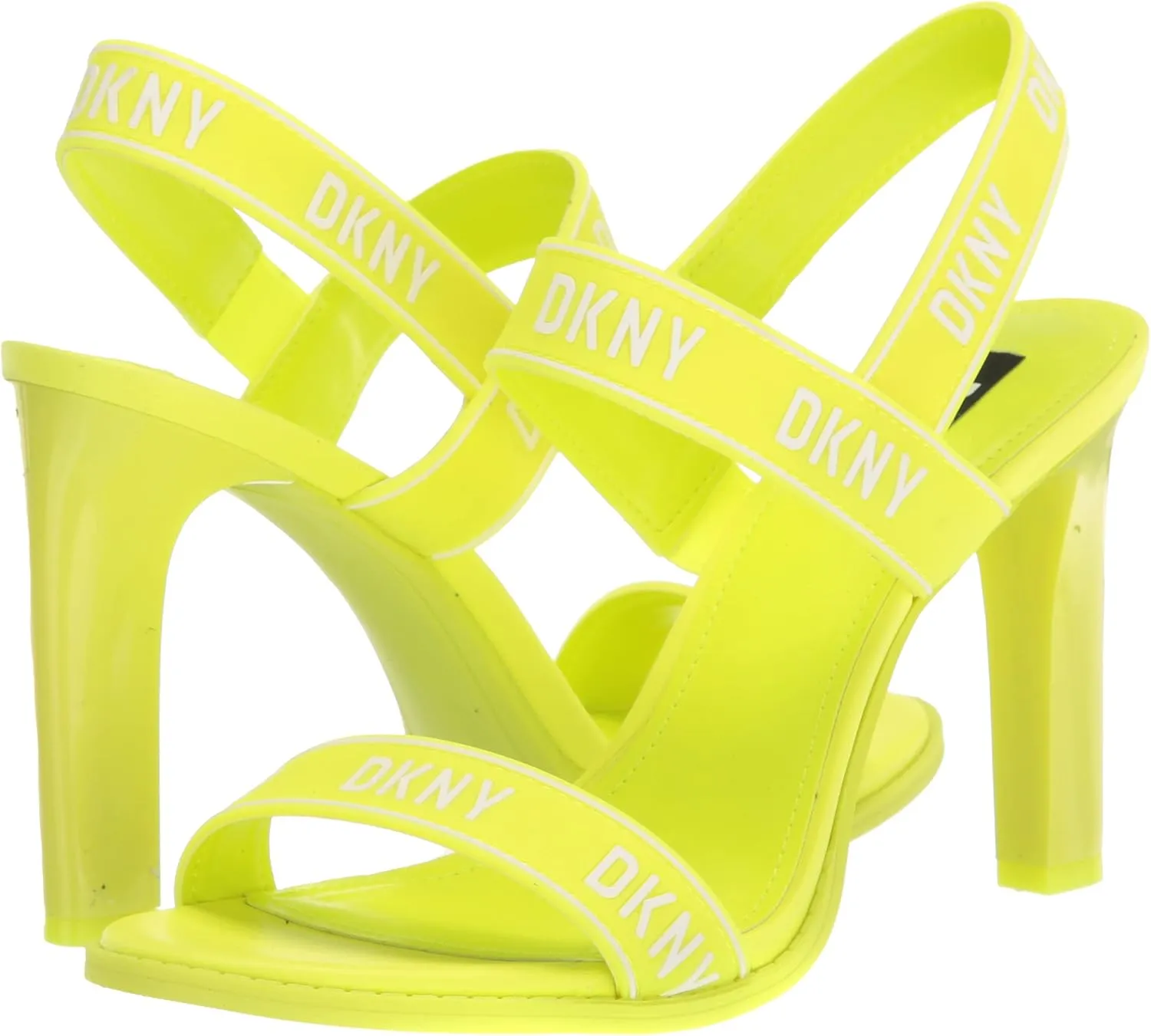 DKNY Women's Logo Slingback Open Toe Heel Heeled Sandal