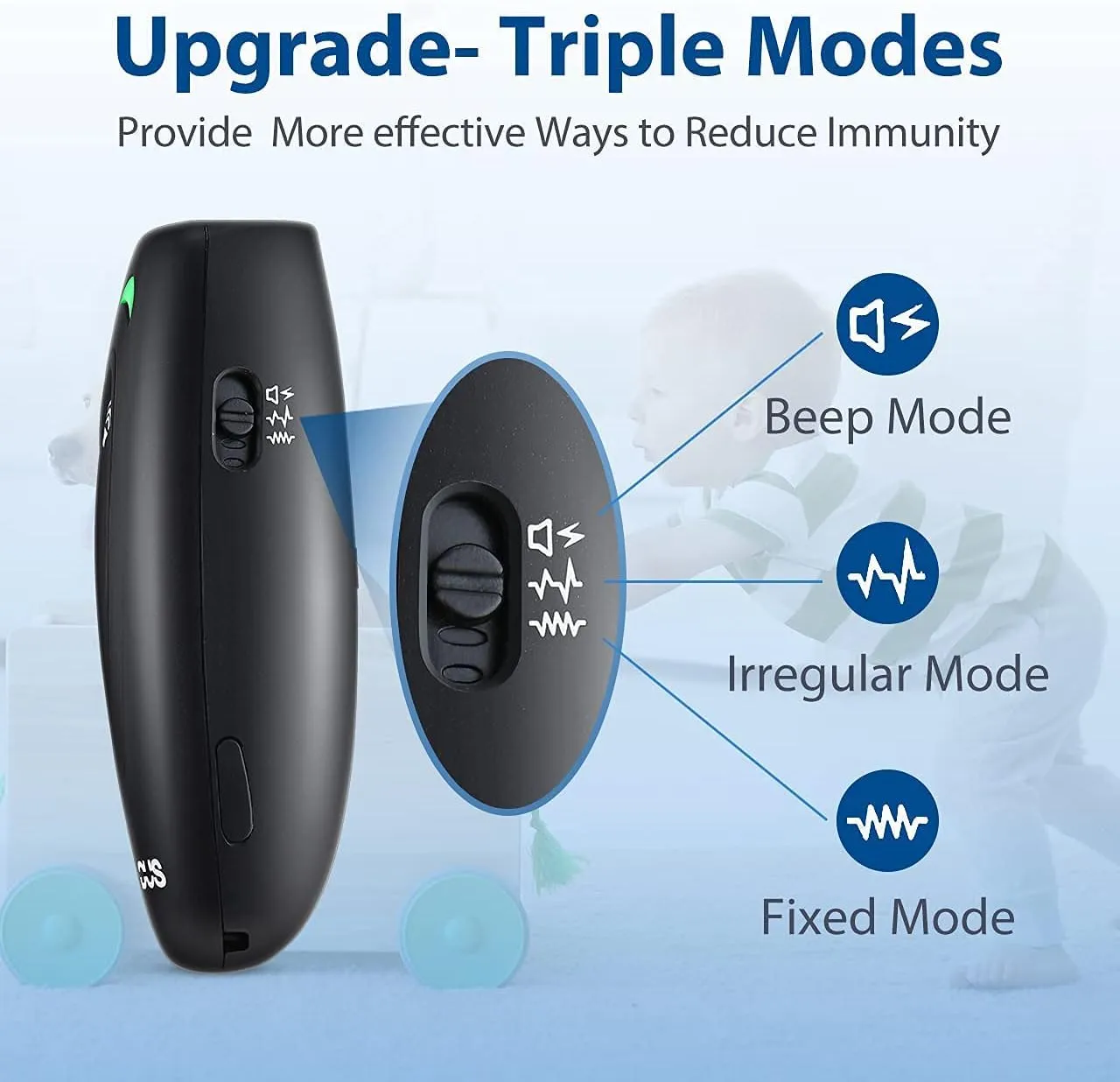Dog Barking Control Devices 3 Modes Ultrasonic Dog Training and Anti-Barking Device Rechargeable Dog Barking Deterrent Devices,Alternative to Anti bark collar,Barking Silencer Indoor and Outdoor