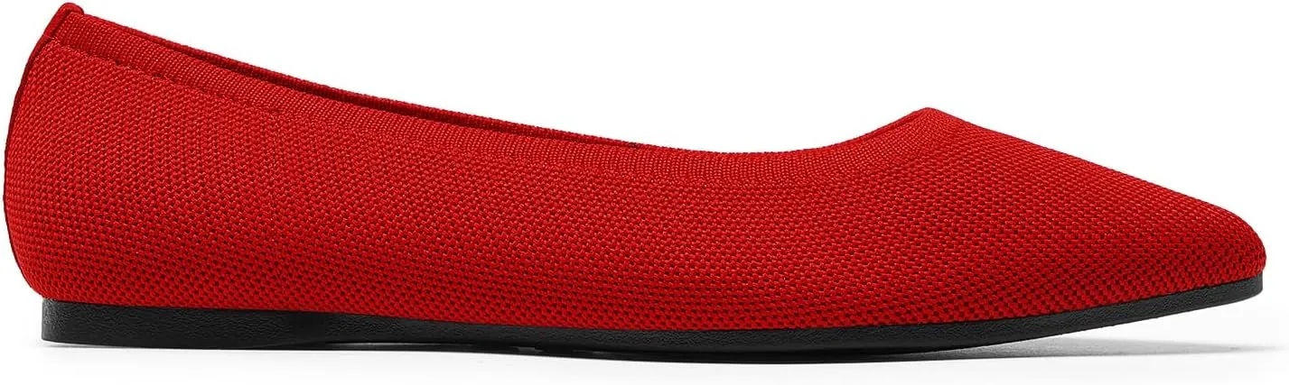 DREAM PAIRS Women's Dress Pointed Toe Flats Ballet Comfort Soft Slip On Casual Flat Shoes for Work Office Business