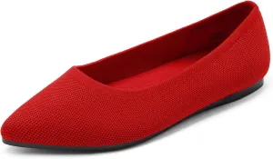 DREAM PAIRS Women's Dress Pointed Toe Flats Ballet Comfort Soft Slip On Casual Flat Shoes for Work Office Business