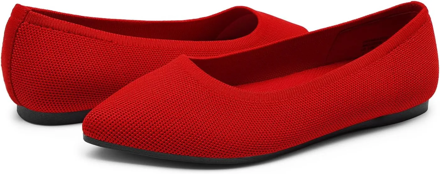 DREAM PAIRS Women's Dress Pointed Toe Flats Ballet Comfort Soft Slip On Casual Flat Shoes for Work Office Business
