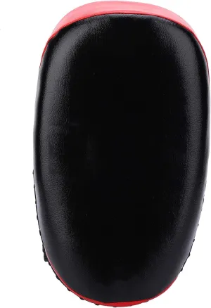 Durable PU Arc Kick Pad Training Foot Target Boxing Taekwondo Punching Pads High Density Shock Absorbing Wear for Gym Home Martial Arts Training Black 477g