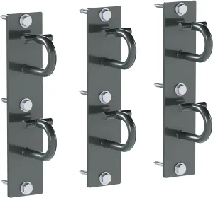 ECOTRIC Resistance Band Wall Anchors, 3 Set Workout Wall Mount Hooks for Body Weight Strength Training Yoga, Home Gym