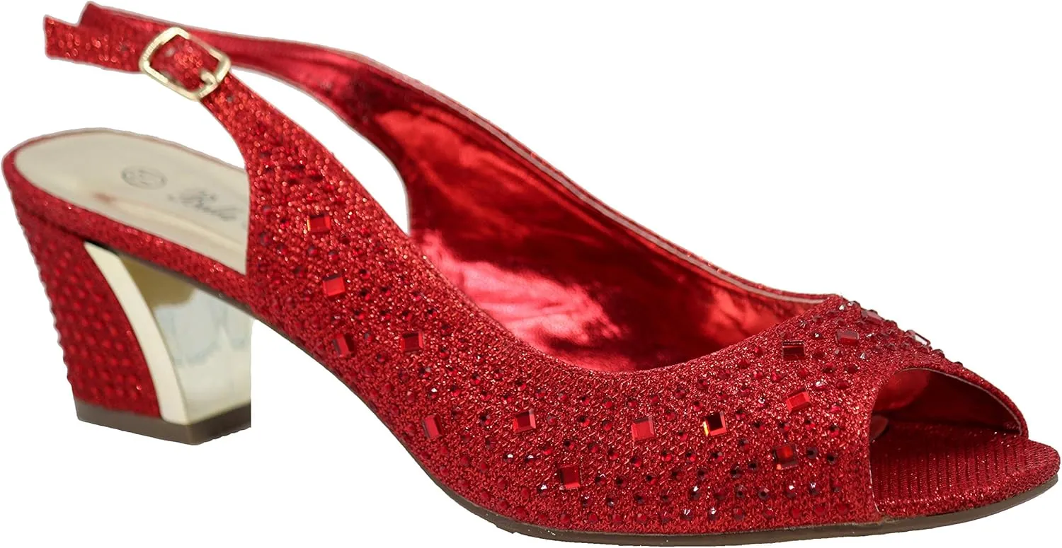 Enzo Romeo Lime01 Womens Open Toe Low Heel Wedding Rhinestone Wedge Sandal Shoes