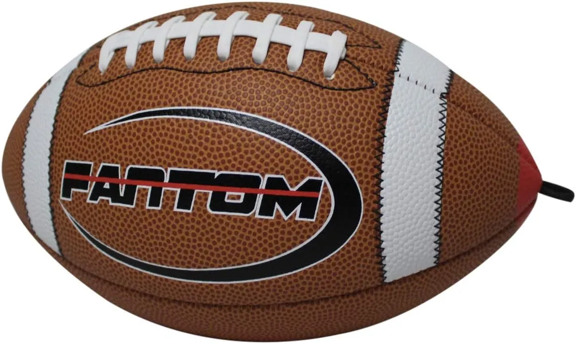 Fantom Throw Football Trainer - Improve Throwing & Catching/Practice Indoors & Practice Outdoors Mini, Pee-Wee, Junior, Youth, & Official - Throw & Catch The Perfect Pass - Made in USA