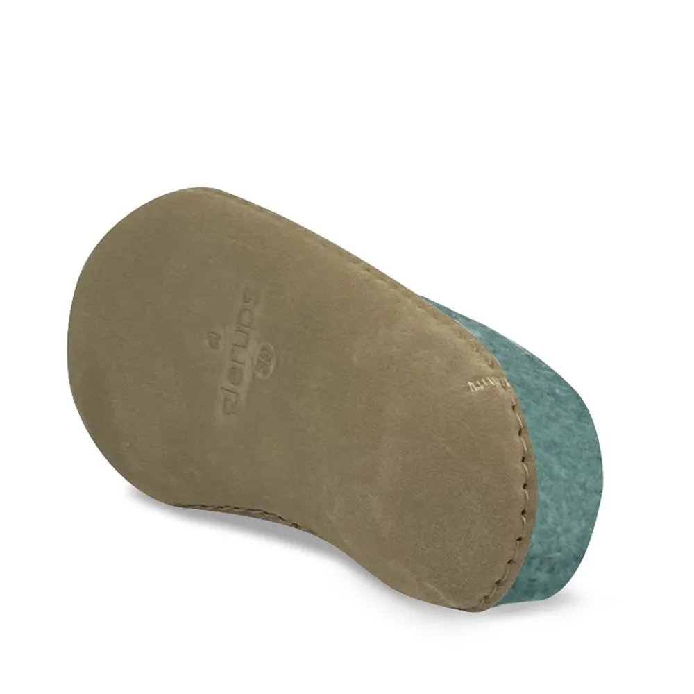 Felted Wool Mule - North Sea
