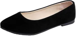 Flat Shoes for Women Slip On Comfortable Walking Ballerina Shoes Ladies Cute Ballet Flats Pumps Low Wedge Dolly Shoes